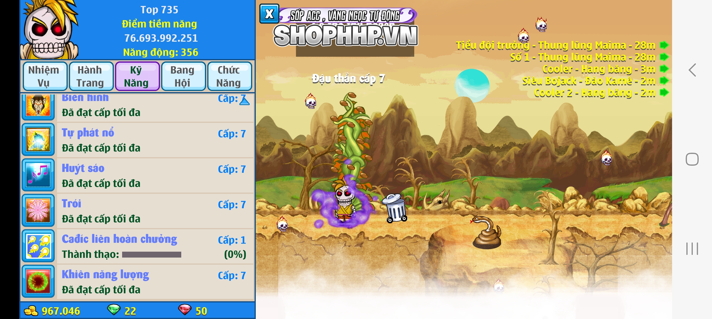 Nick Ngọc Rồng Online VIP giá rẻ, NickDaoquan.Vn, Shop Nick Ngọc Rồng