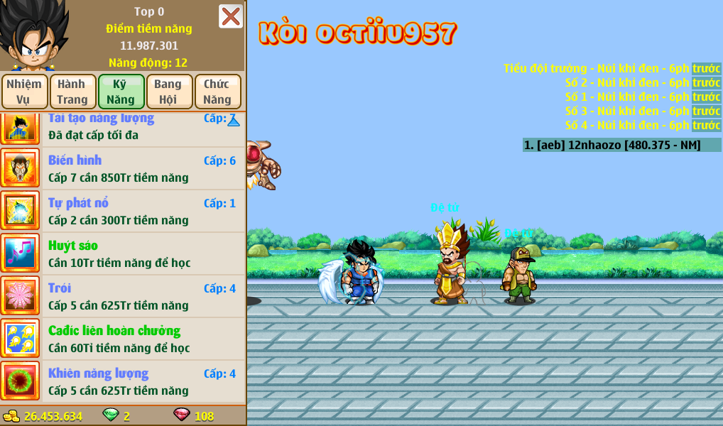 Nick Ngọc Rồng Online VIP giá rẻ, NickDaoquan.Vn, Shop Nick Ngọc Rồng