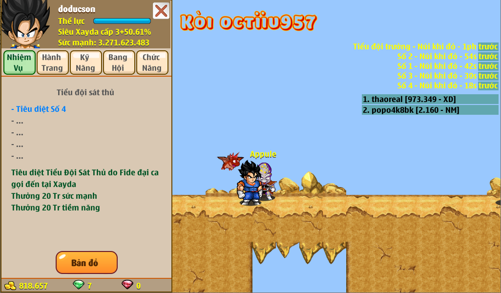 Nick Ngọc Rồng Online VIP giá rẻ, NickDaoquan.Vn, Shop Nick Ngọc Rồng