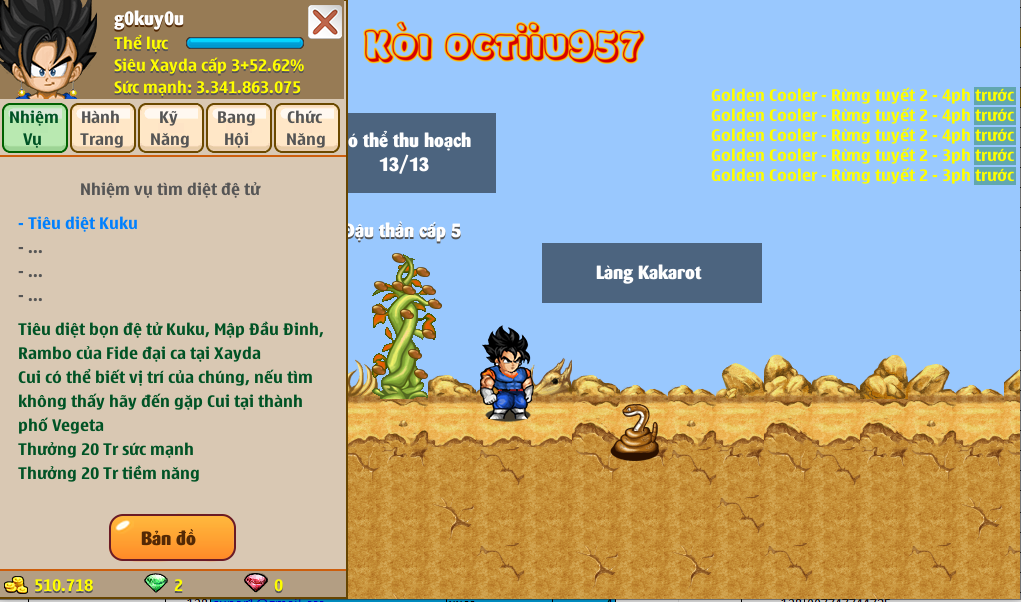 Nick Ngọc Rồng Online VIP giá rẻ, NickDaoQuan.Com, Shop Nick Ngọc Rồng