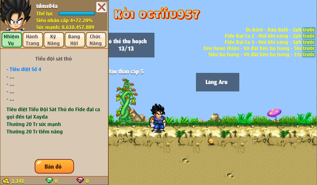 Nick Ngọc Rồng Online VIP giá rẻ, NickDaoquan.Vn, Shop Nick Ngọc Rồng