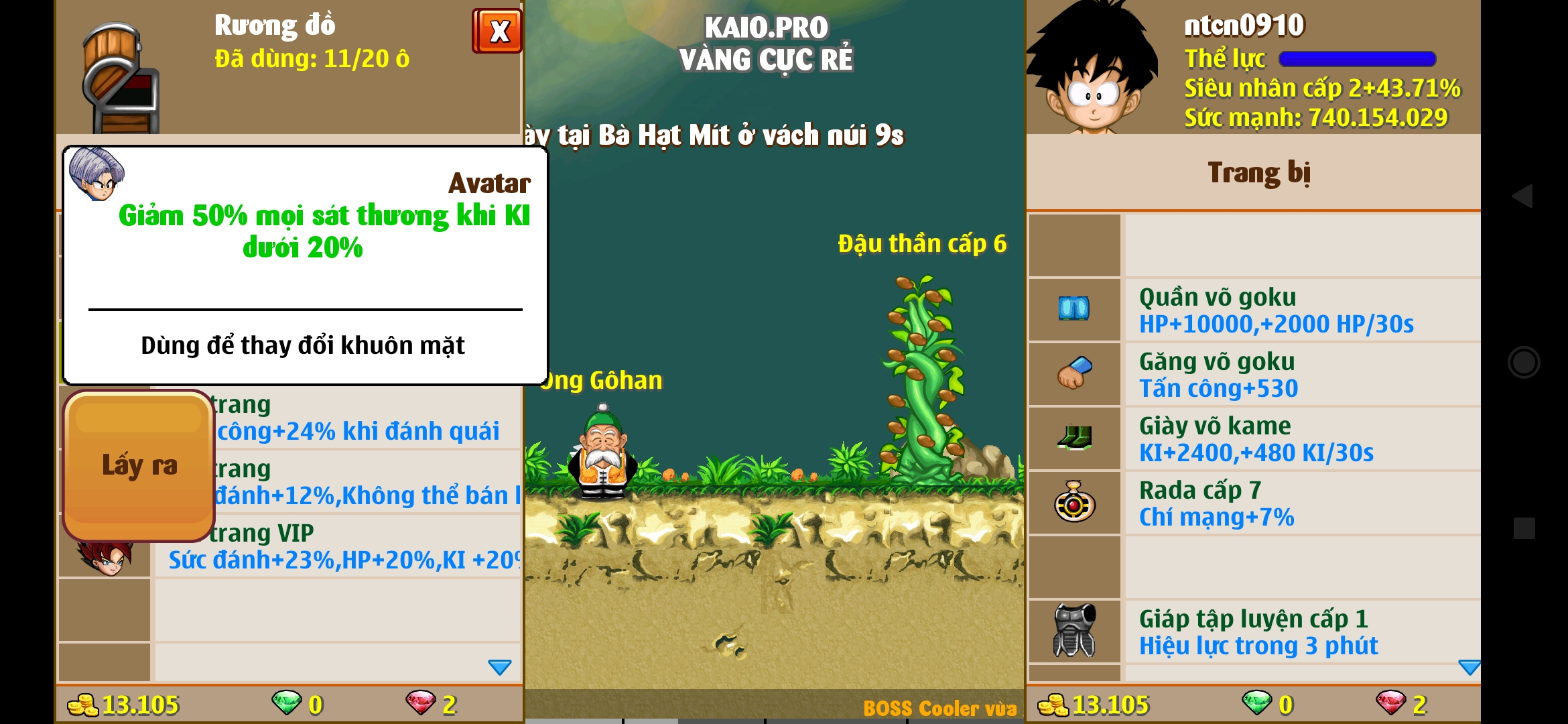 Nick Ngọc Rồng Online VIP giá rẻ, NickDaoquan.Vn, Shop Nick Ngọc Rồng