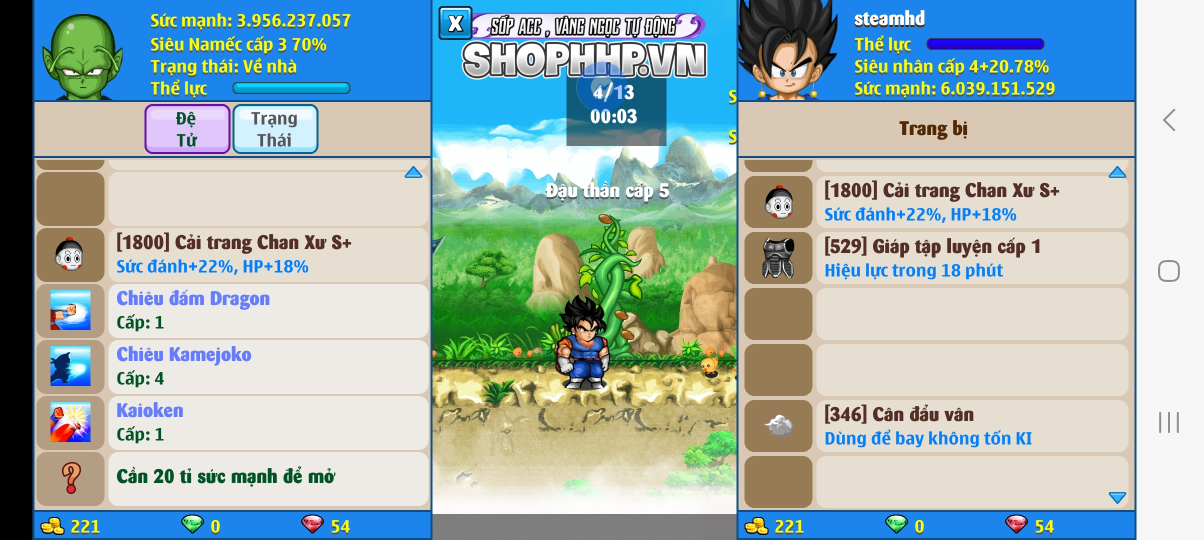 Nick Ngọc Rồng Online VIP giá rẻ, NickDaoquan.Vn, Shop Nick Ngọc Rồng