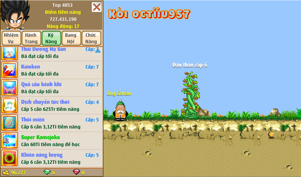Nick Ngọc Rồng Online VIP giá rẻ, NickDaoquan.Vn, Shop Nick Ngọc Rồng