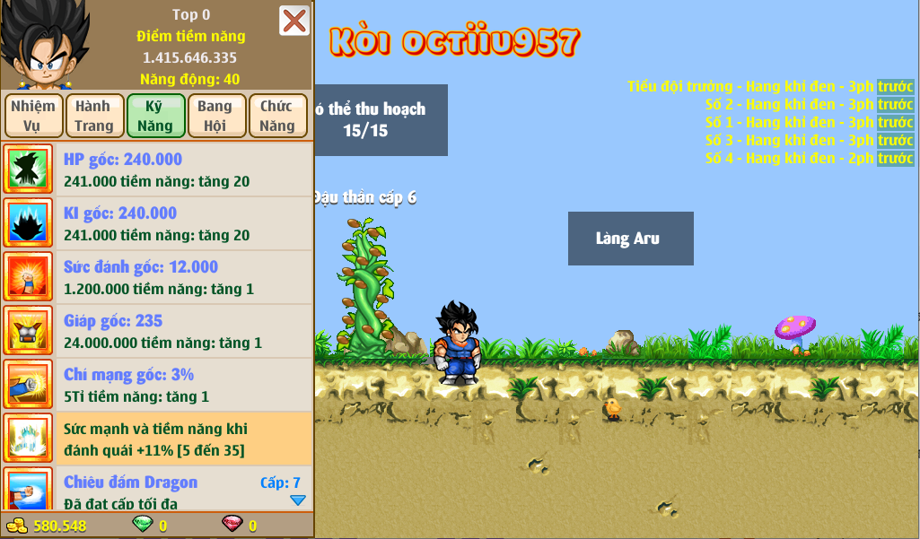 Nick Ngọc Rồng Online VIP giá rẻ, NickDaoquan.Vn, Shop Nick Ngọc Rồng