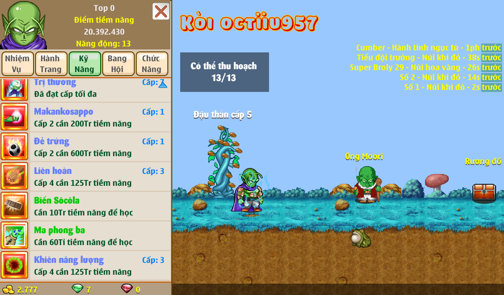 Nick Ngọc Rồng Online VIP giá rẻ, NickDaoquan.Vn, Shop Nick Ngọc Rồng