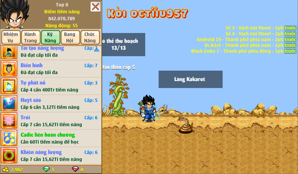 Nick Ngọc Rồng Online VIP giá rẻ, NickDaoquan.Vn, Shop Nick Ngọc Rồng