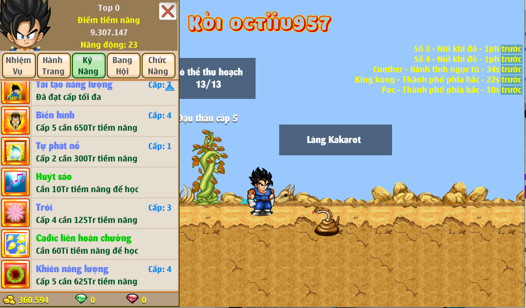 Nick Ngọc Rồng Online VIP giá rẻ, NickDaoquan.Vn, Shop Nick Ngọc Rồng