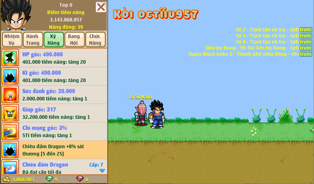 Nick Ngọc Rồng Online VIP giá rẻ, NickDaoquan.Vn, Shop Nick Ngọc Rồng