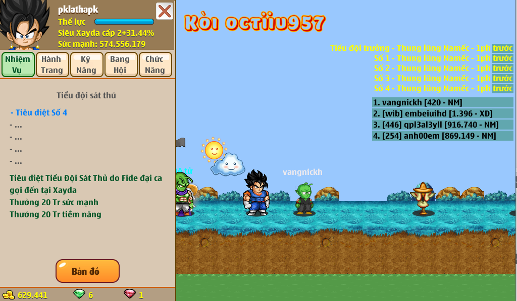 Nick Ngọc Rồng Online VIP giá rẻ, NickDaoquan.Vn, Shop Nick Ngọc Rồng