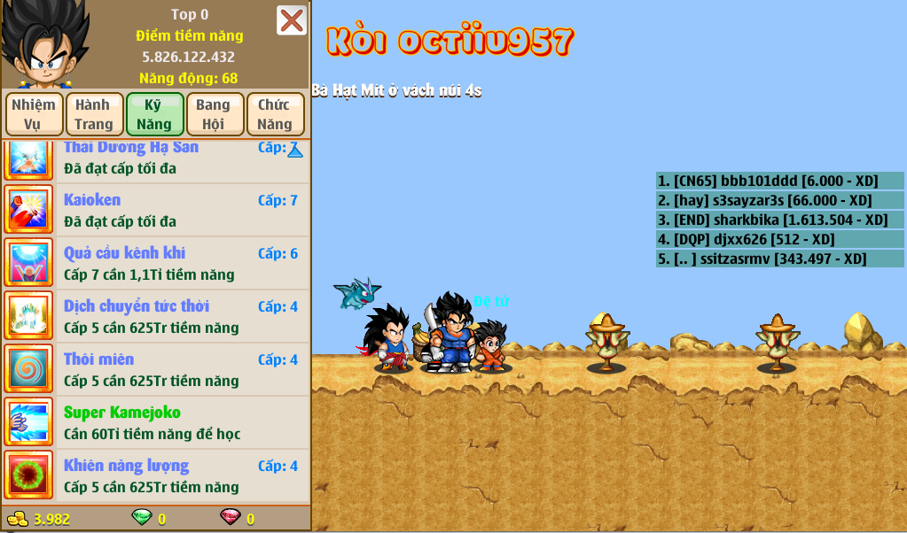 Nick Ngọc Rồng Online VIP giá rẻ, NickDaoQuan.Com, Shop Nick Ngọc Rồng