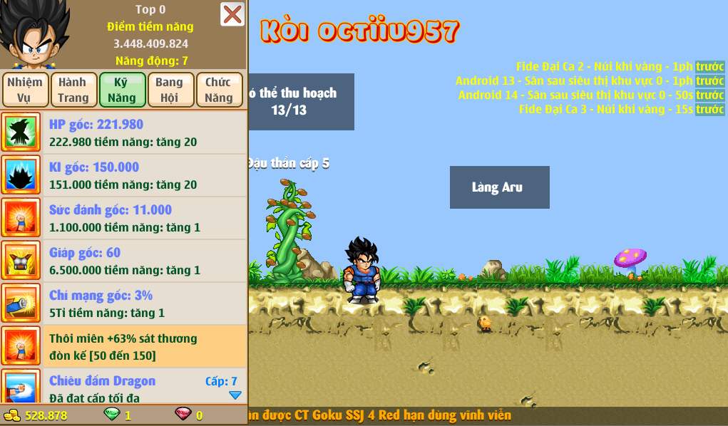 Nick Ngọc Rồng Online VIP giá rẻ, NickDaoQuan.Com, Shop Nick Ngọc Rồng