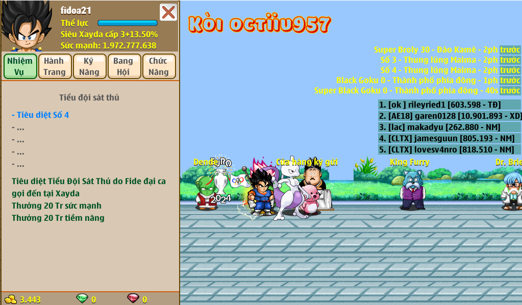 Nick Ngọc Rồng Online VIP giá rẻ, NickDaoquan.Vn, Shop Nick Ngọc Rồng