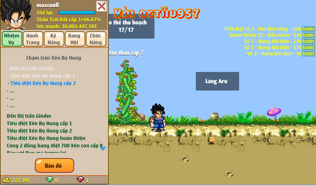 Nick Ngọc Rồng Online VIP giá rẻ, NickDaoquan.Vn, Shop Nick Ngọc Rồng