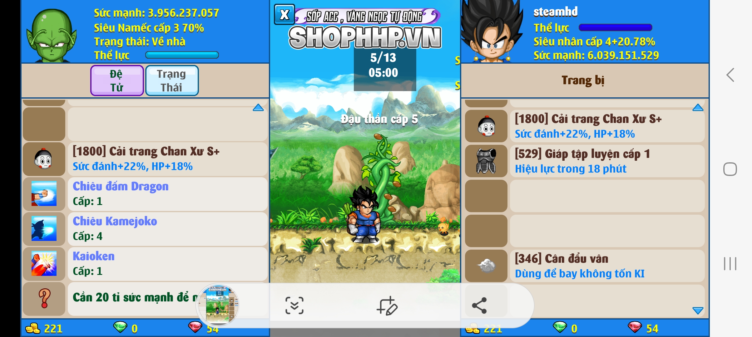 Nick Ngọc Rồng Online VIP giá rẻ, NickDaoquan.Vn, Shop Nick Ngọc Rồng