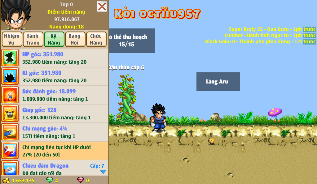 Nick Ngọc Rồng Online VIP giá rẻ, NickDaoQuan.Com, Shop Nick Ngọc Rồng