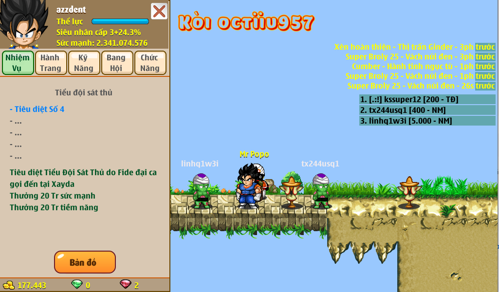 Nick Ngọc Rồng Online VIP giá rẻ, NickDaoquan.Vn, Shop Nick Ngọc Rồng