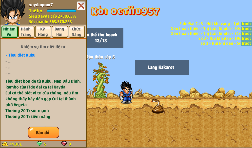 Nick Ngọc Rồng Online VIP giá rẻ, NickDaoquan.Vn, Shop Nick Ngọc Rồng