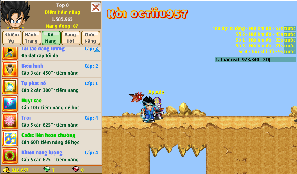 Nick Ngọc Rồng Online VIP giá rẻ, NickDaoquan.Vn, Shop Nick Ngọc Rồng