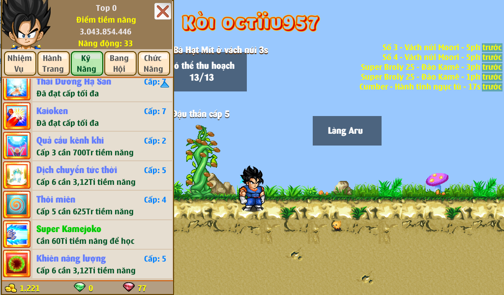 Nick Ngọc Rồng Online VIP giá rẻ, NickDaoquan.Vn, Shop Nick Ngọc Rồng