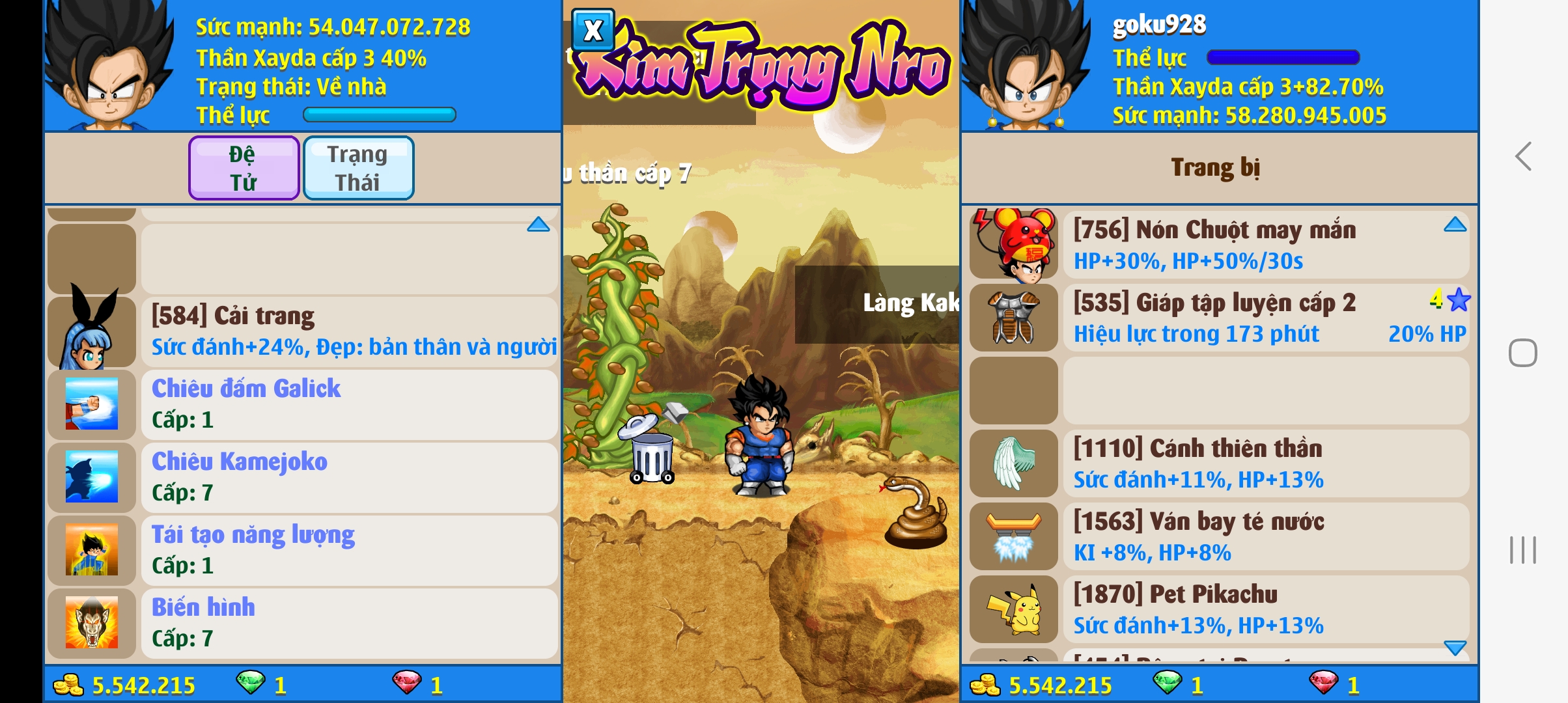 Nick Ngọc Rồng Online VIP giá rẻ, NickDaoquan.Vn, Shop Nick Ngọc Rồng
