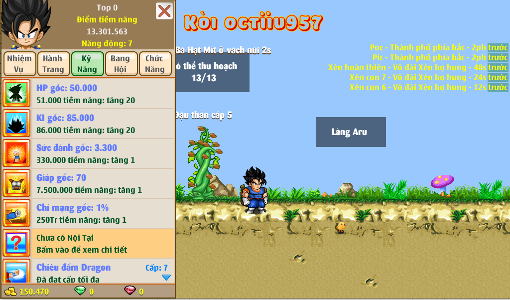 Nick Ngọc Rồng Online VIP giá rẻ, NickDaoquan.Vn, Shop Nick Ngọc Rồng