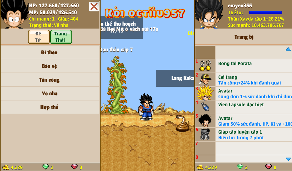 Nick Ngọc Rồng Online VIP giá rẻ, NickDaoquan.Vn, Shop Nick Ngọc Rồng