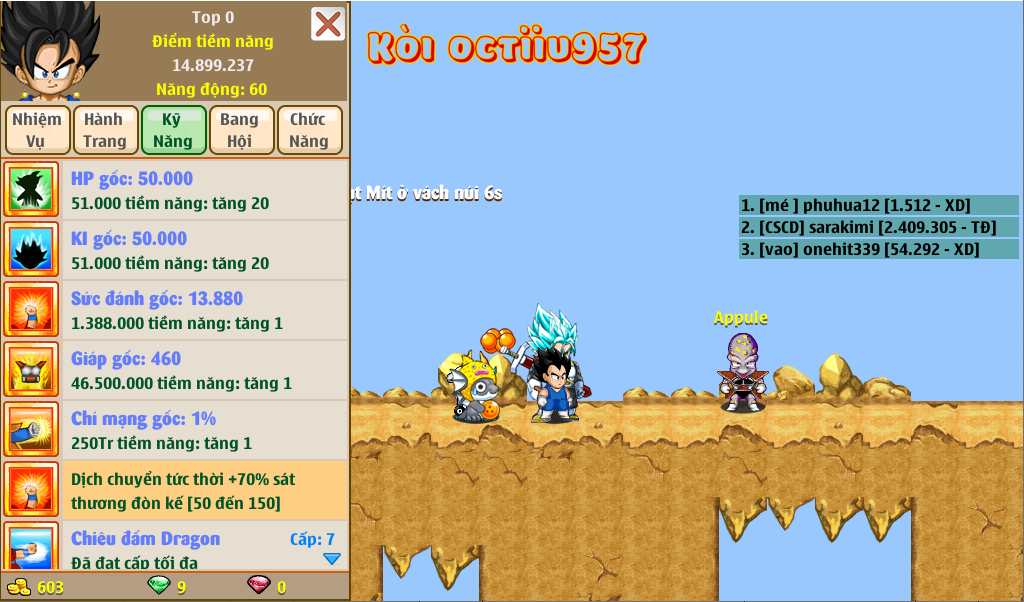 Nick Ngọc Rồng Online VIP giá rẻ, NickDaoQuan.Com, Shop Nick Ngọc Rồng