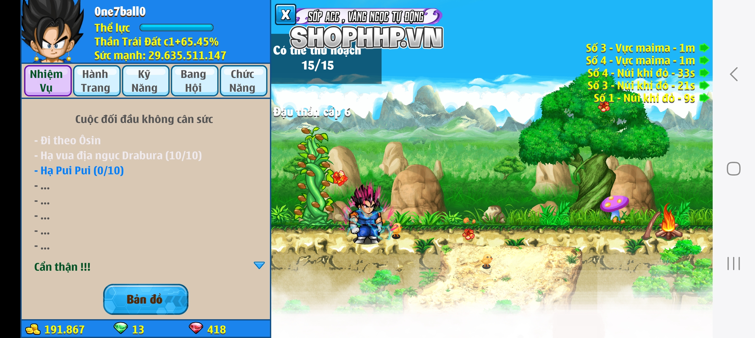 Nick Ngọc Rồng Online VIP giá rẻ, NickDaoQuan.Com, Shop Nick Ngọc Rồng