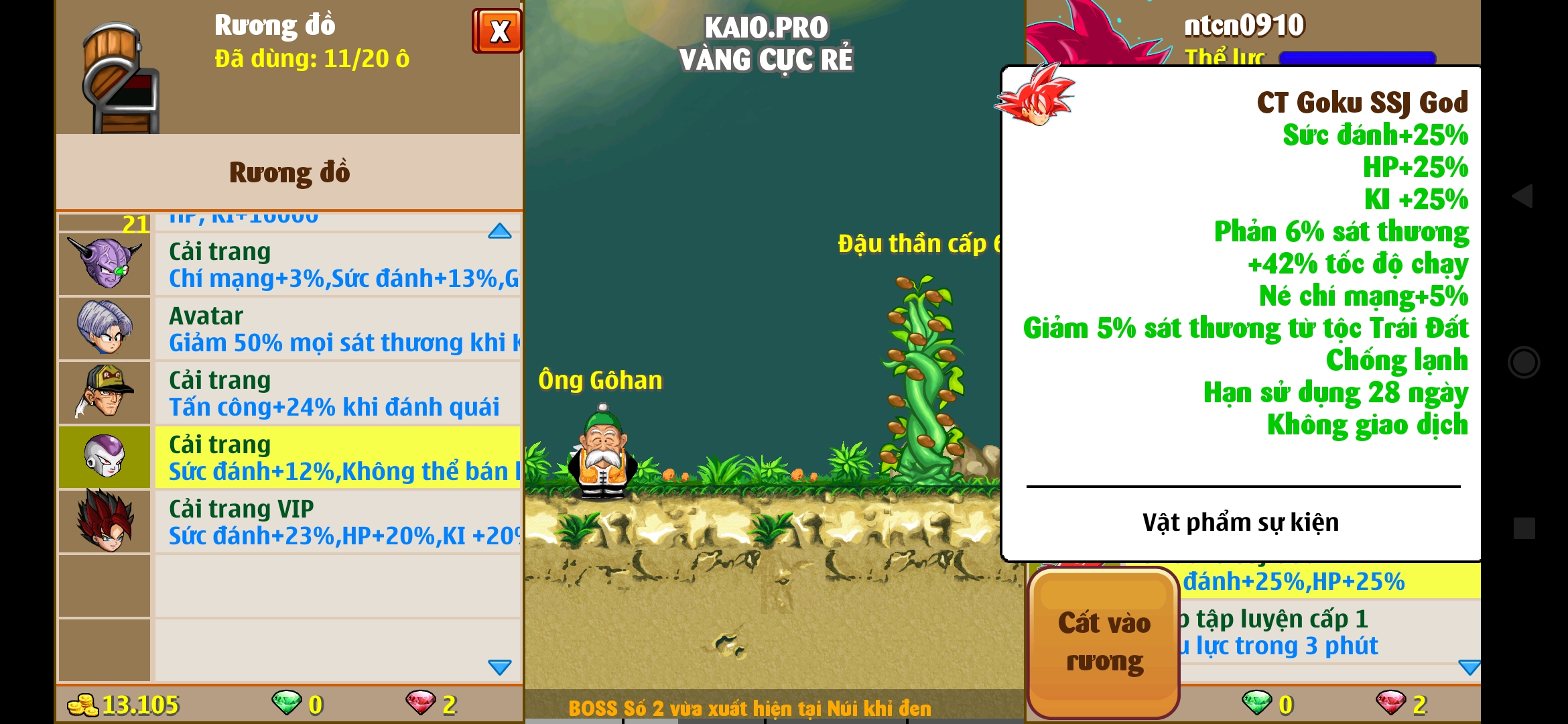 Nick Ngọc Rồng Online VIP giá rẻ, NickDaoquan.Vn, Shop Nick Ngọc Rồng