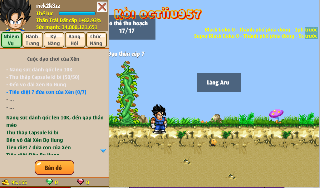 Nick Ngọc Rồng Online VIP giá rẻ, NickDaoQuan.Com, Shop Nick Ngọc Rồng