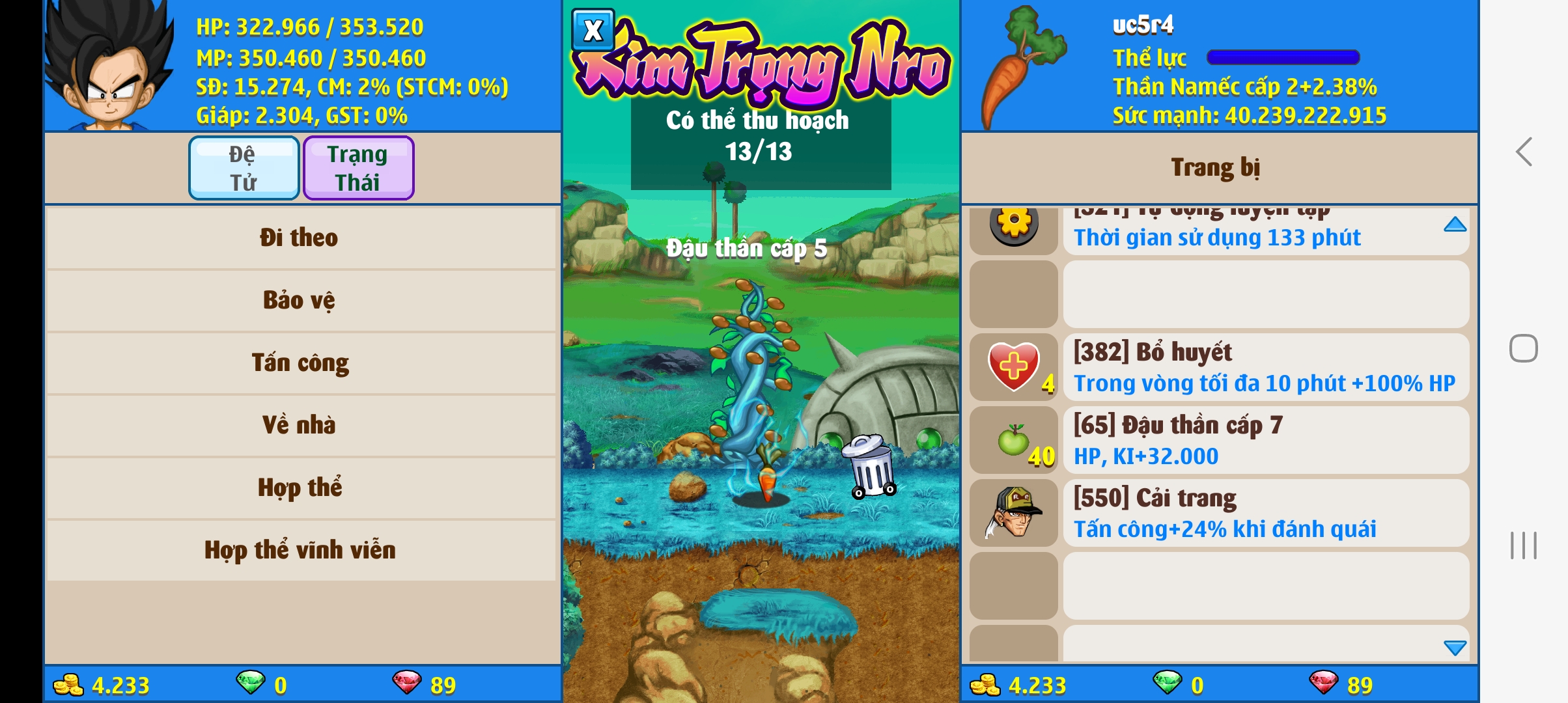 Nick Ngọc Rồng Online VIP giá rẻ, NickDaoquan.Vn, Shop Nick Ngọc Rồng