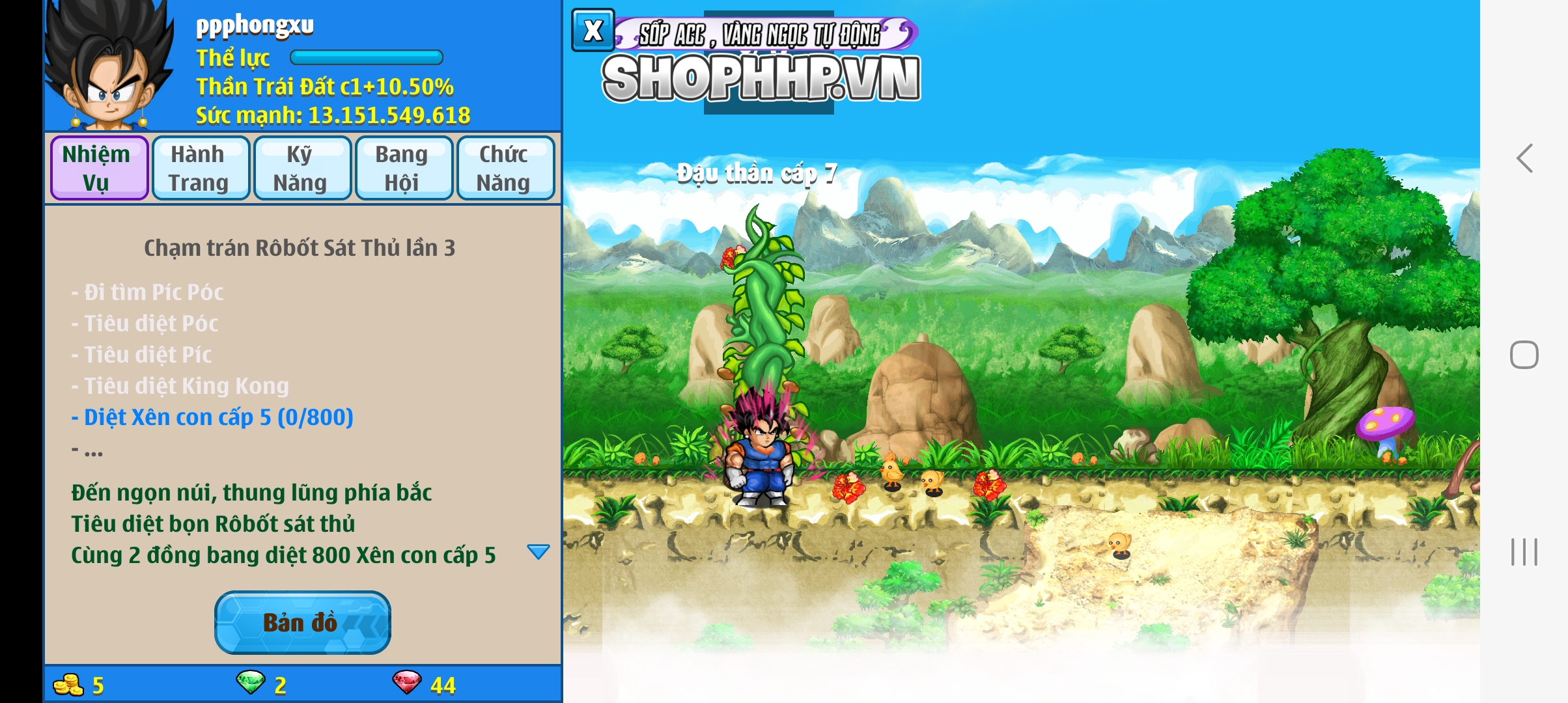 Nick Ngọc Rồng Online VIP giá rẻ, NickDaoquan.Vn, Shop Nick Ngọc Rồng