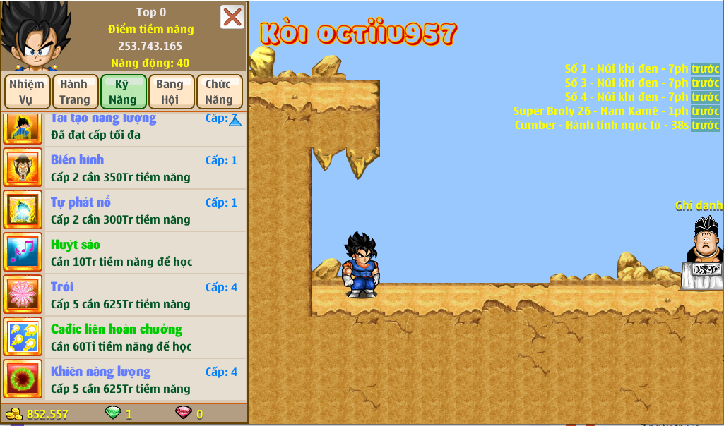 Nick Ngọc Rồng Online VIP giá rẻ, NickDaoquan.Vn, Shop Nick Ngọc Rồng