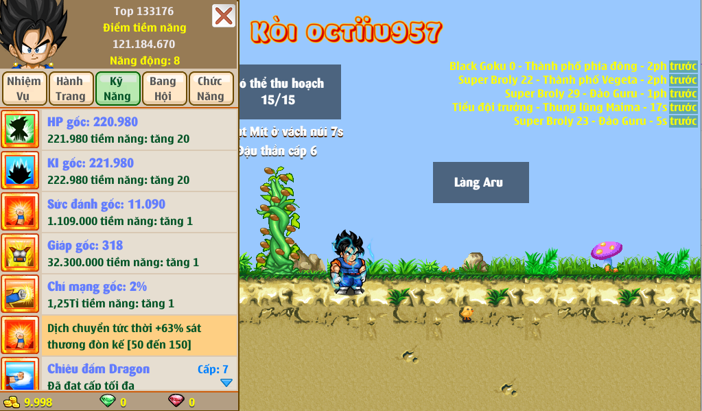 Nick Ngọc Rồng Online VIP giá rẻ, NickDaoQuan.Com, Shop Nick Ngọc Rồng