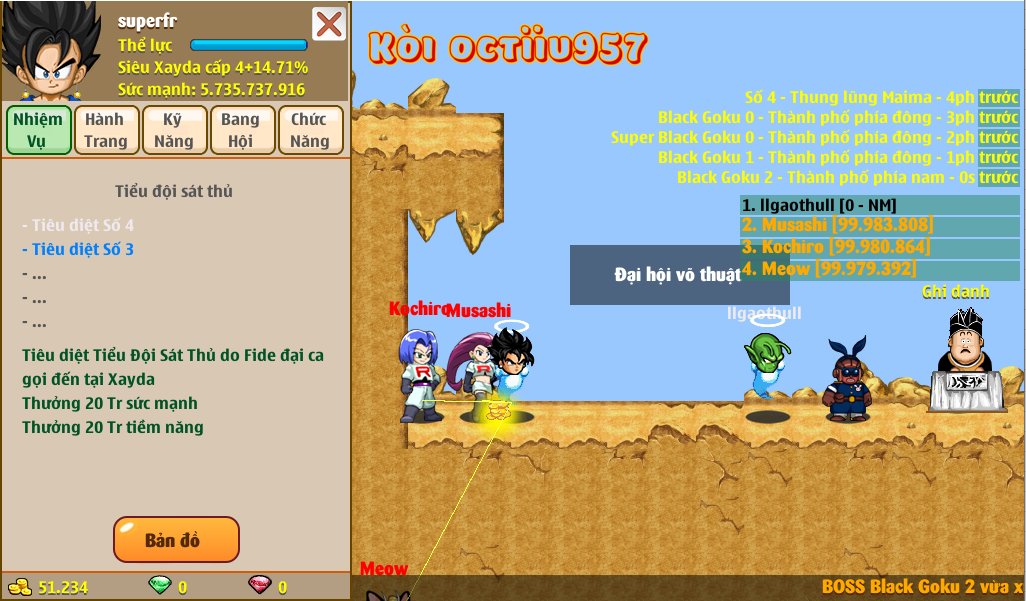 Nick Ngọc Rồng Online VIP giá rẻ, NickDaoquan.Vn, Shop Nick Ngọc Rồng