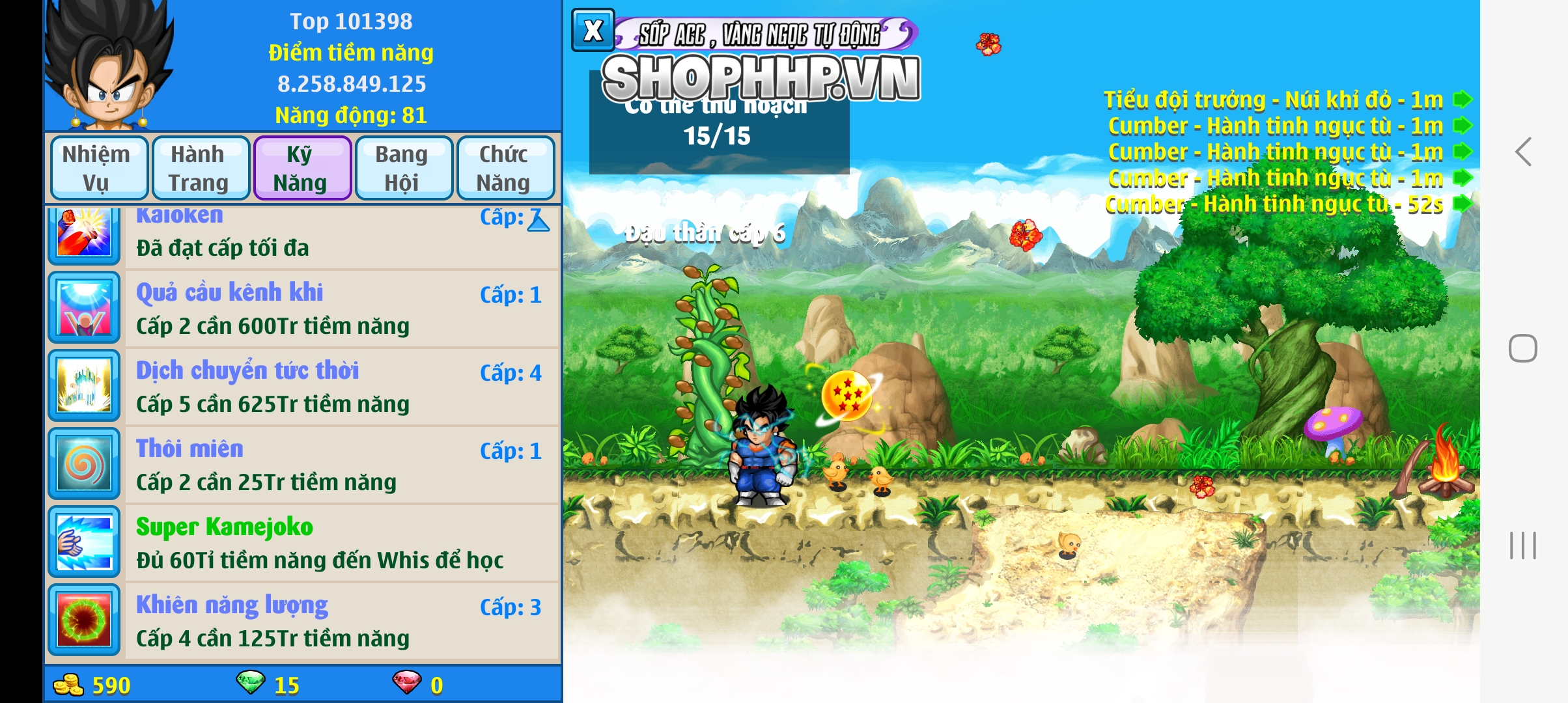 Nick Ngọc Rồng Online VIP giá rẻ, NickDaoquan.Vn, Shop Nick Ngọc Rồng