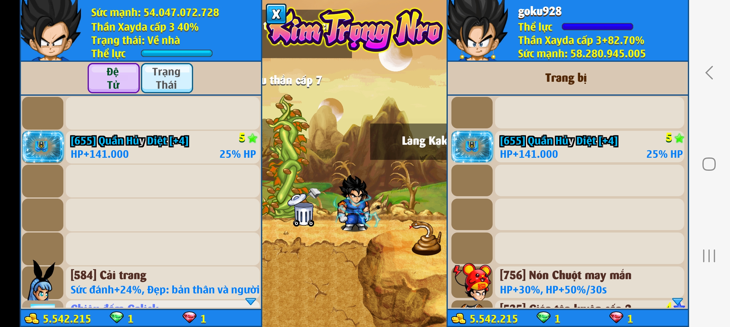 Nick Ngọc Rồng Online VIP giá rẻ, NickDaoquan.Vn, Shop Nick Ngọc Rồng