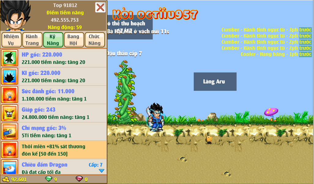 Nick Ngọc Rồng Online VIP giá rẻ, NickDaoQuan.Com, Shop Nick Ngọc Rồng