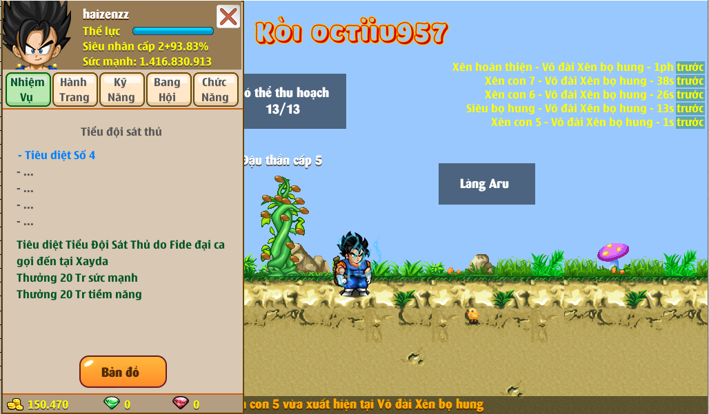 Nick Ngọc Rồng Online VIP giá rẻ, NickDaoquan.Vn, Shop Nick Ngọc Rồng