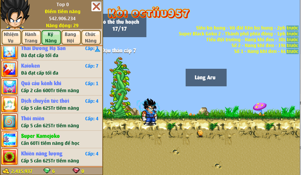 Nick Ngọc Rồng Online VIP giá rẻ, NickDaoquan.Vn, Shop Nick Ngọc Rồng