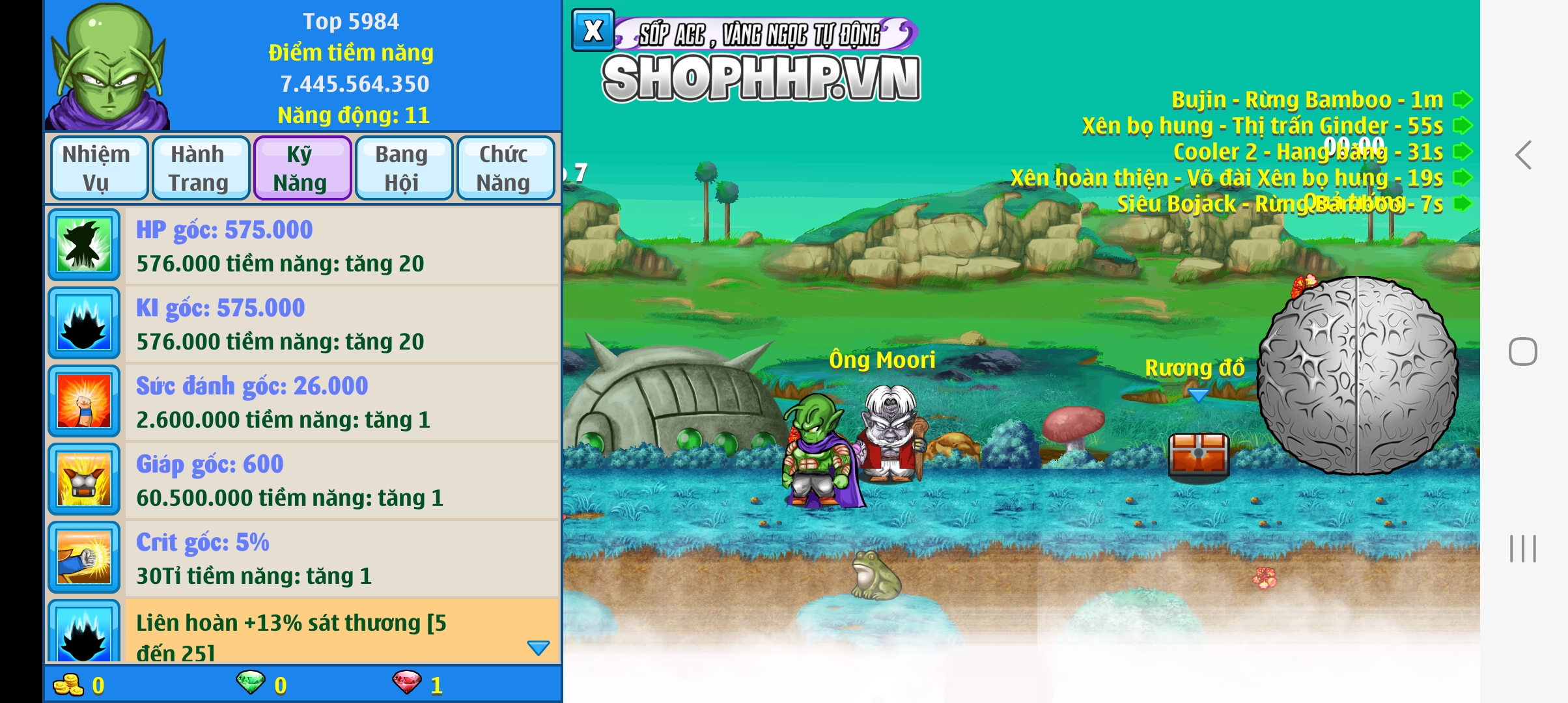 Nick Ngọc Rồng Online VIP giá rẻ, NickDaoQuan.Com, Shop Nick Ngọc Rồng