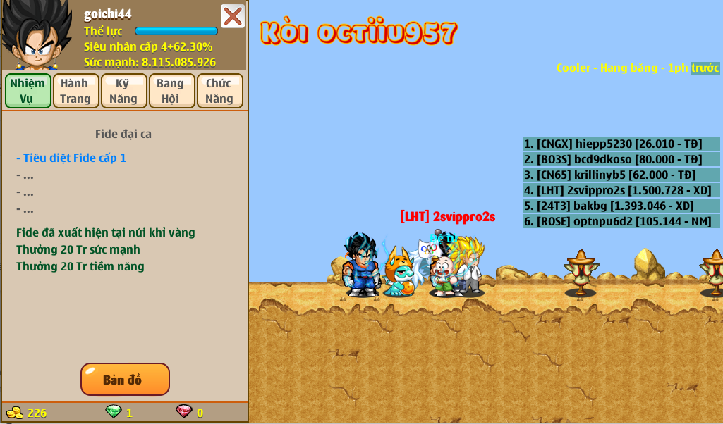 Nick Ngọc Rồng Online VIP giá rẻ, NickDaoQuan.Com, Shop Nick Ngọc Rồng