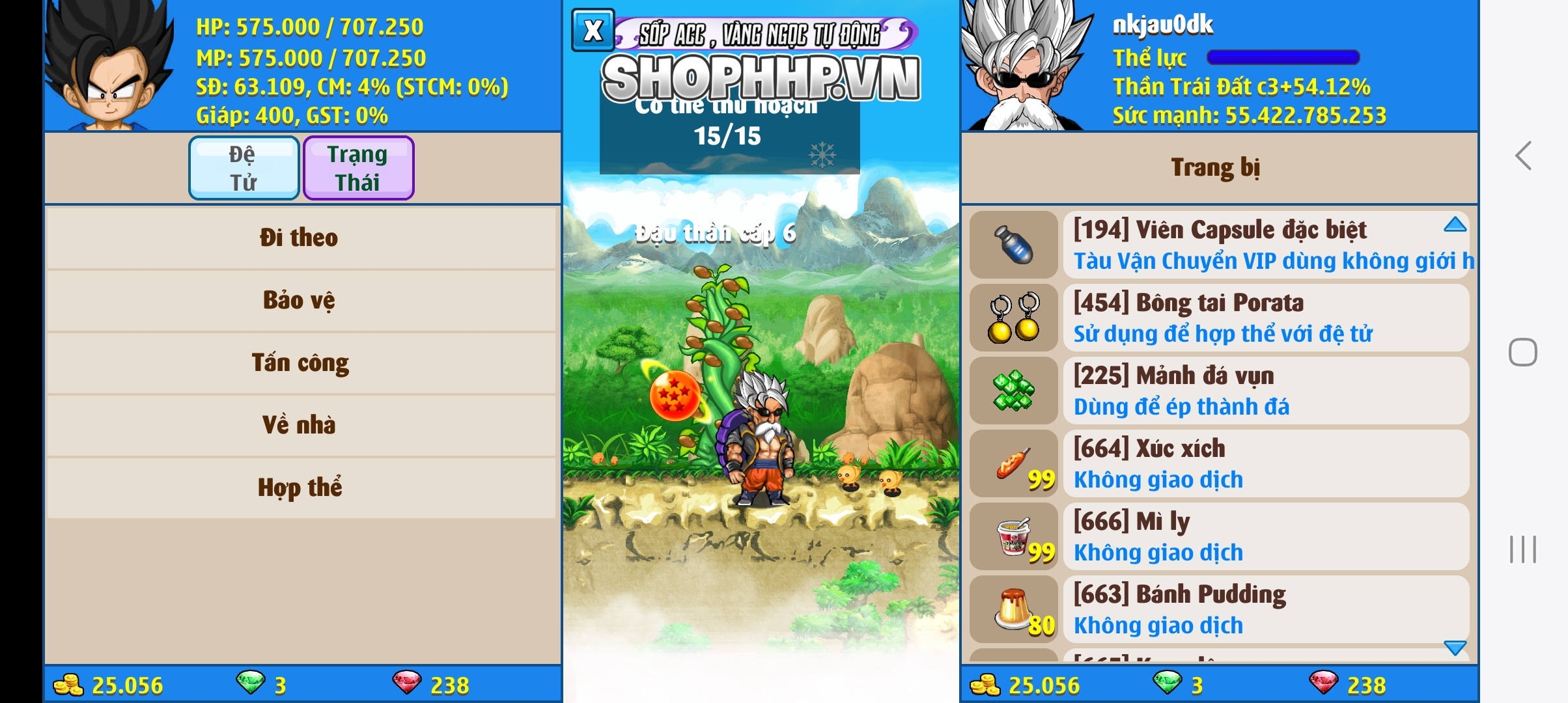 Nick Ngọc Rồng Online VIP giá rẻ, NickDaoQuan.Com, Shop Nick Ngọc Rồng