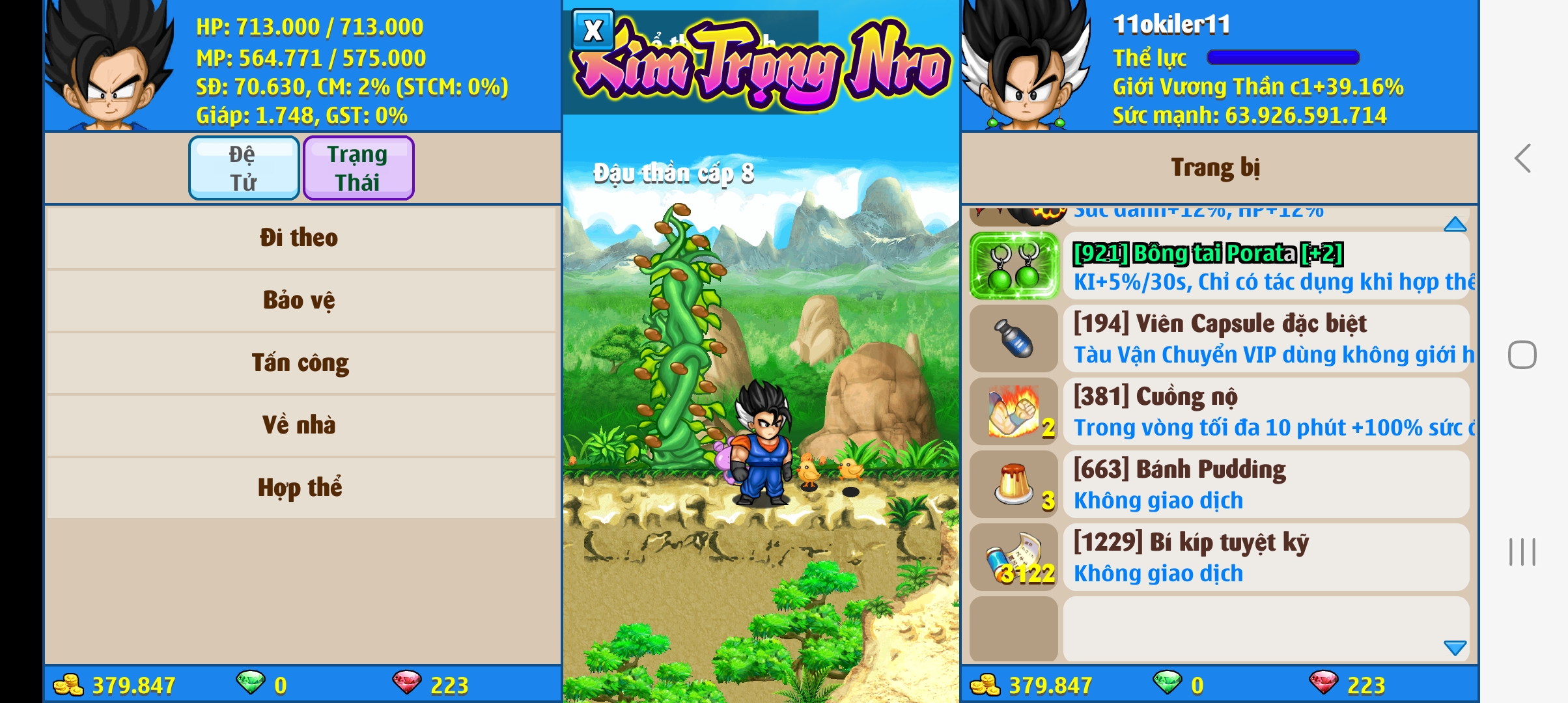 Nick Ngọc Rồng Online VIP giá rẻ, NickDaoquan.Vn, Shop Nick Ngọc Rồng