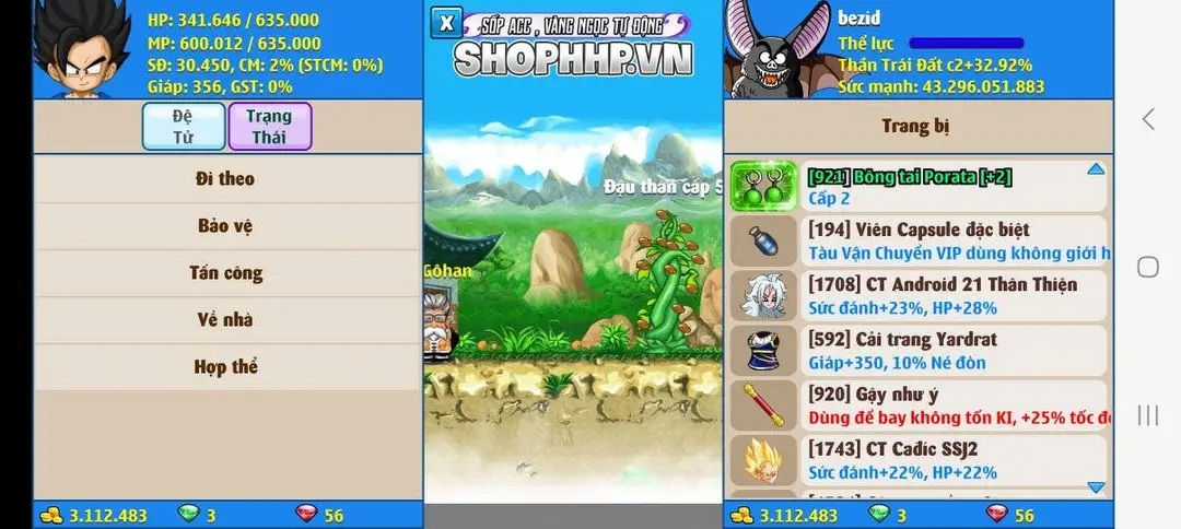 Nick Ngọc Rồng Online VIP giá rẻ, NickDaoquan.Vn, Shop Nick Ngọc Rồng