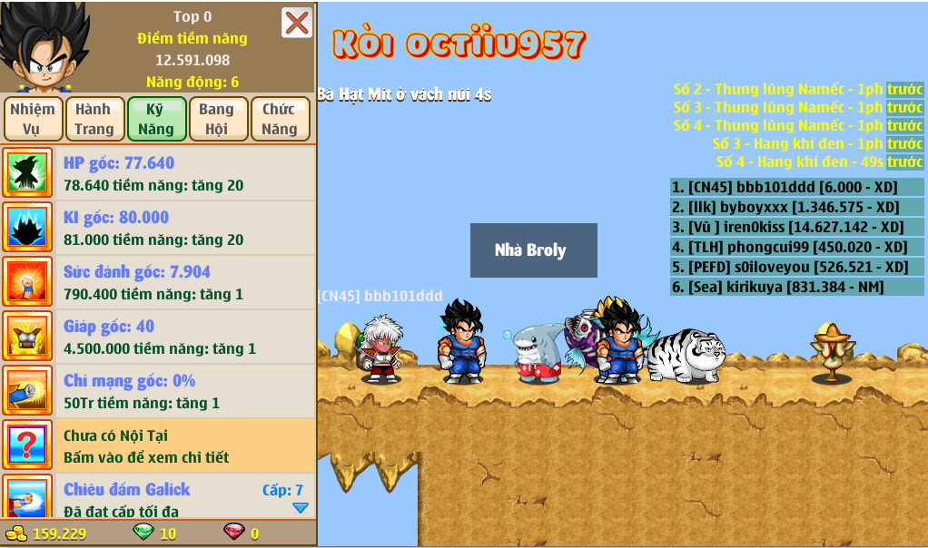 Nick Ngọc Rồng Online VIP giá rẻ, NickDaoquan.Vn, Shop Nick Ngọc Rồng