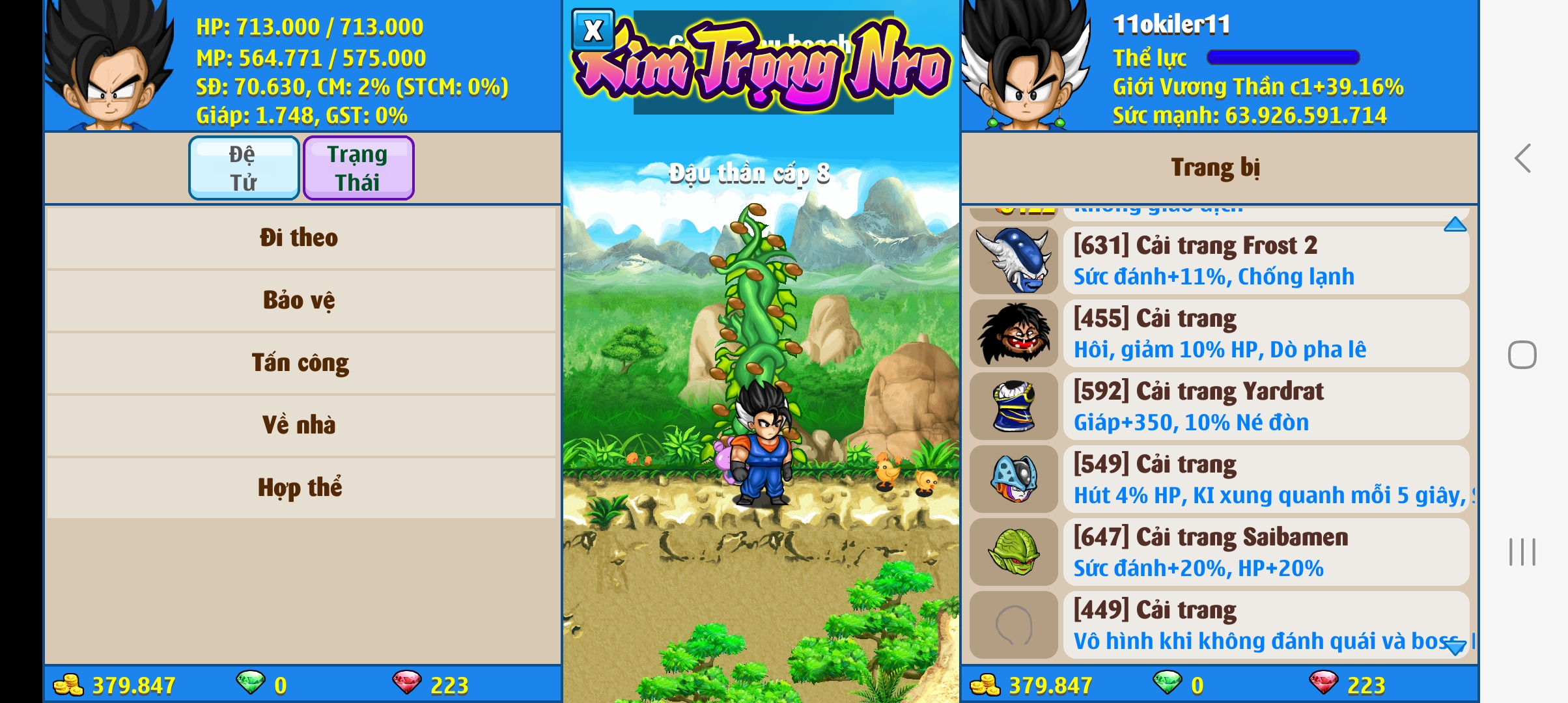Nick Ngọc Rồng Online VIP giá rẻ, NickDaoquan.Vn, Shop Nick Ngọc Rồng