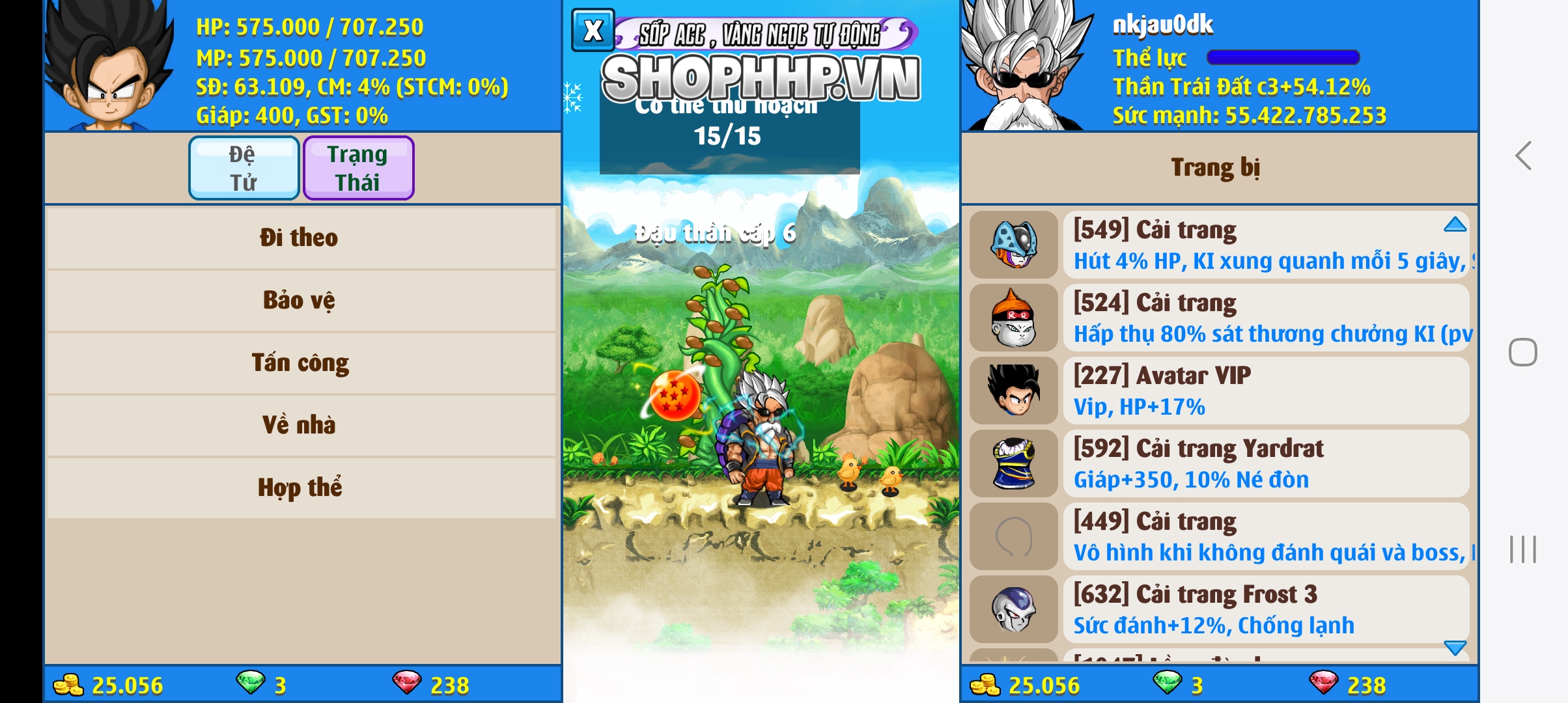 Nick Ngọc Rồng Online VIP giá rẻ, NickDaoQuan.Com, Shop Nick Ngọc Rồng