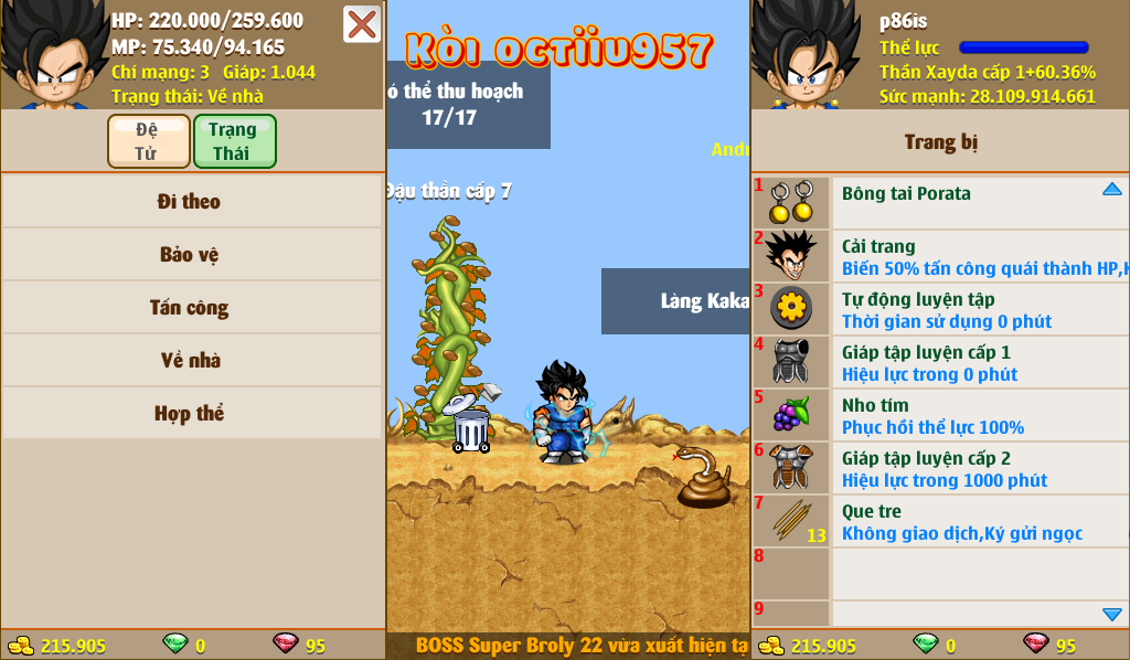 Nick Ngọc Rồng Online VIP giá rẻ, NickDaoQuan.Com, Shop Nick Ngọc Rồng